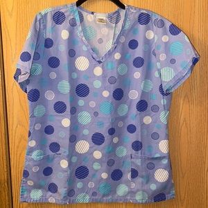 SB Scrubs Polka Dot Scrub Top